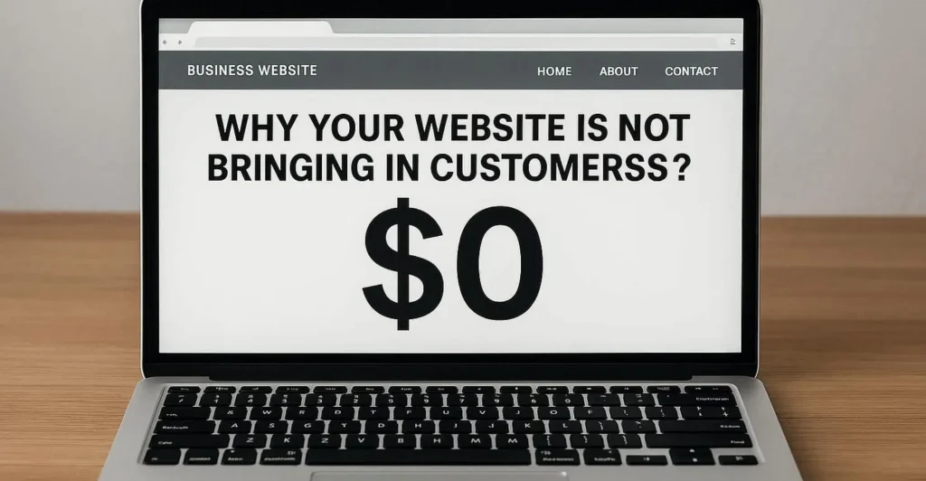 business website is not bringing customers