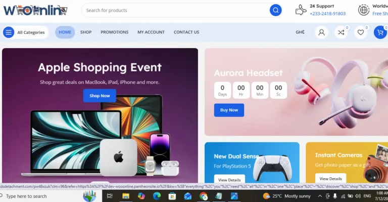Nsawam retail shop website